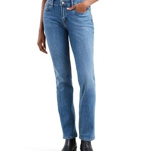 Levi's nouveau straight stretch 505 Low Rise Straight Leg Jeans - M